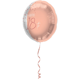 Folieballon Elegant Lush Blush 18 Jaar - 45cm